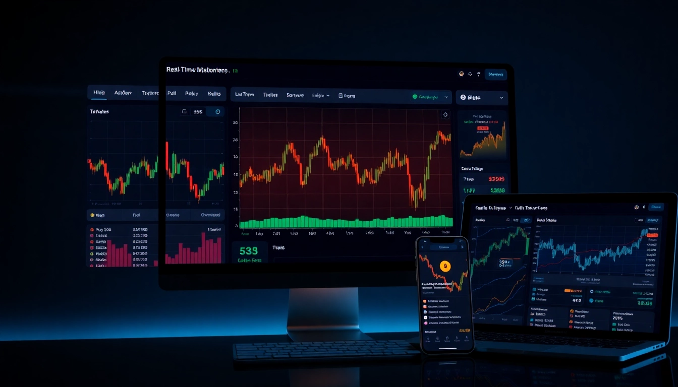 Visually engaging interface of the aicoin官网 platforms showcasing real-time crypto market data and intelligent analysis tools on multiple devices for user safety and efficiency.