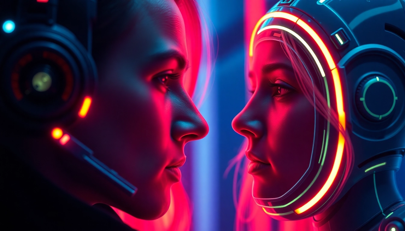 Detailed image showing a realistic NSFW AI chat interface with engaging, unfiltered conversation bubbles for digital intimacy, highlighting cutting-edge AI interactions.