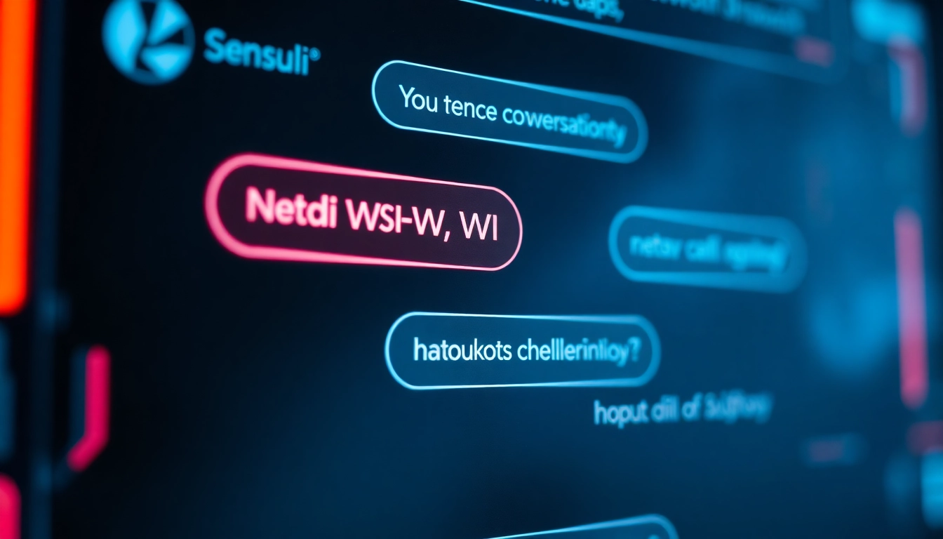 Engaging scene of a NSFW AI chat in action with unfiltered, raw dialogue displayed on a sleek screen, showcasing advanced AI interaction and digital intimacy.