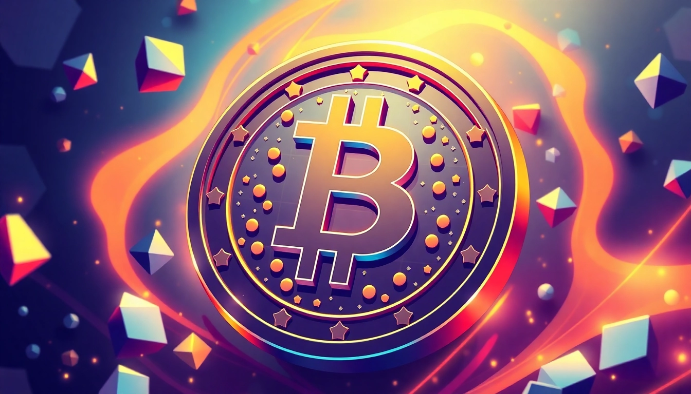 Buy APORK Token with vibrant blockchain graphics and engaging crypto scene